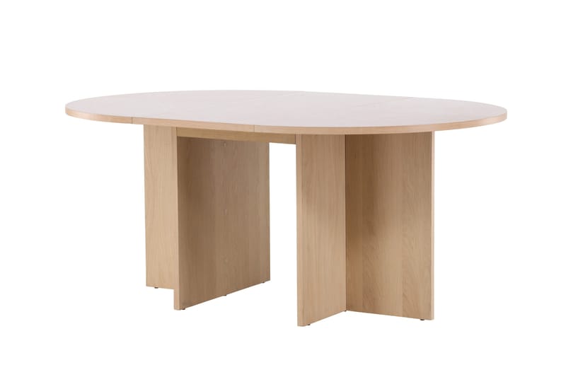Strada Rektangulært Spisebord 120 cm med Tre- og Eikeutseende - Whitewash - Møbler - Bord - Spisebord & kjøkkenbord