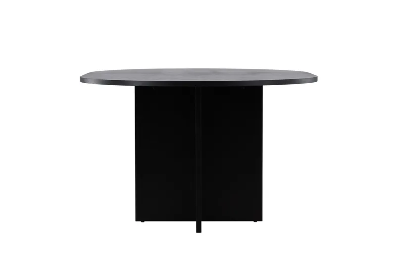 Strada Rektangulært Spisebord 120 cm med Tre- og Valnøttutseende - Svart - Møbler - Bord - Spisebord & kjøkkenbord