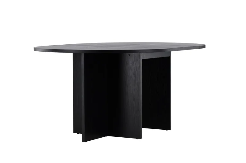 Strada Rektangulært Spisebord 120 cm med Tre- og Valnøttutseende - Svart - Møbler - Bord - Spisebord & kjøkkenbord