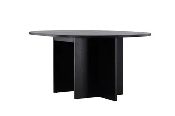Strada Rektangulært Spisebord 120 cm med Tre- og Valnøttutseende - Svart - Møbler - Bord - Spisebord & kjøkkenbord
