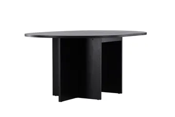 Strada Rektangulært Spisebord 120 cm med Tre- og Valnøttutseende - Svart - Møbler - Bord - Spisebord & kjøkkenbord