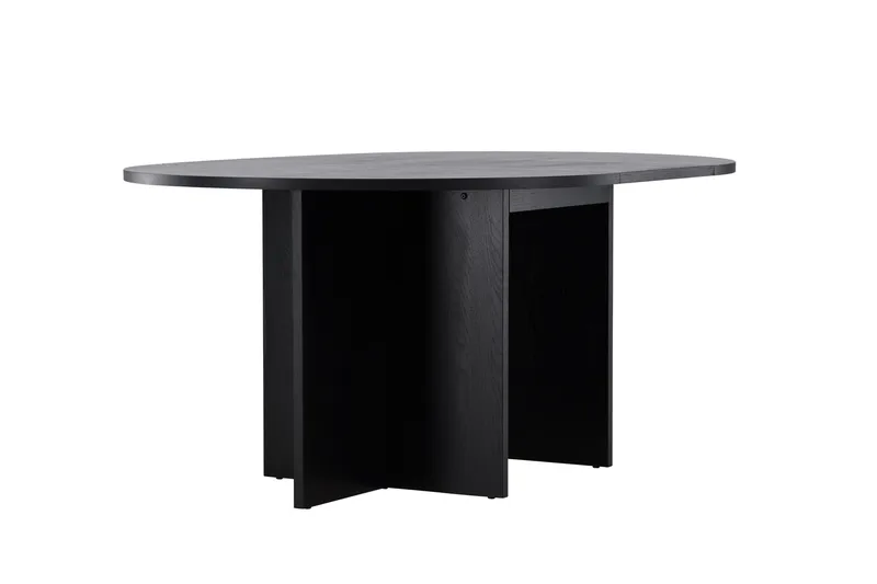 Strada Rektangulært Spisebord 120 cm med Tre- og Valnøttutseende - Svart - Møbler - Bord - Spisebord & kjøkkenbord