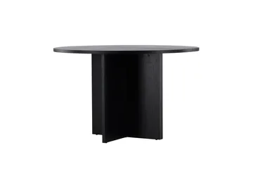Strada Rektangulært Spisebord 120 cm med Tre- og Valnøttutseende - Svart - Møbler - Bord - Spisebord & kjøkkenbord
