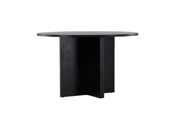 Strada Rektangulært Spisebord 120 cm med Tre- og Valnøttutseende - Svart - Møbler - Bord - Spisebord & kjøkkenbord