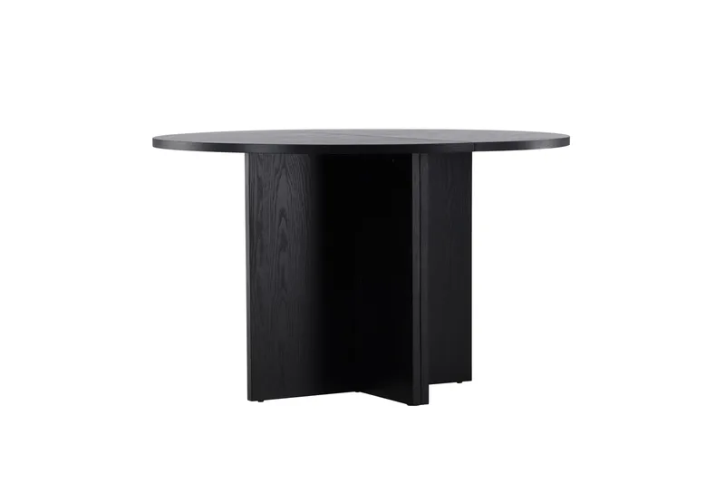 Strada Rektangulært Spisebord 120 cm med Tre- og Valnøttutseende - Svart - Møbler - Bord - Spisebord & kjøkkenbord