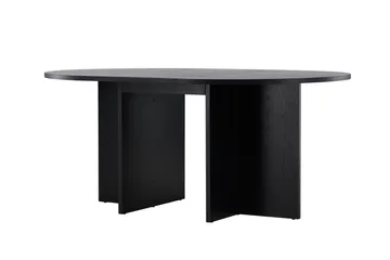 Strada Rektangulært Spisebord 120 cm med Tre- og Valnøttutseende - Svart - Møbler - Bord - Spisebord & kjøkkenbord