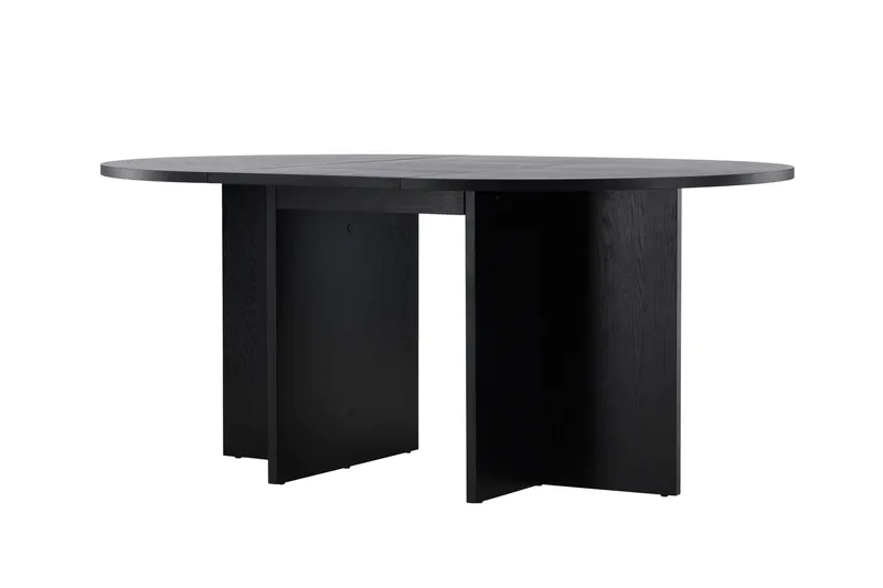 Strada Rektangulært Spisebord 120 cm med Tre- og Valnøttutseende - Svart - Møbler - Bord - Spisebord & kjøkkenbord