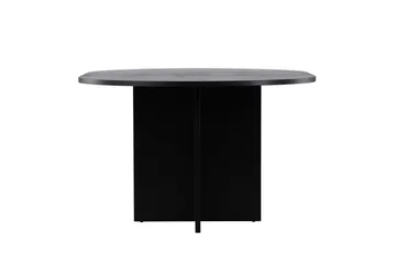 Strada Rektangulært Spisebord 120 cm med Tre- og Valnøttutseende - Svart - Møbler - Bord - Spisebord & kjøkkenbord