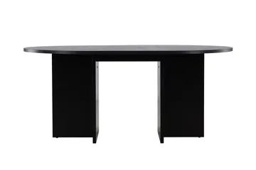 Strada Rektangulært Spisebord 120 cm med Tre- og Valnøttutseende - Svart - Møbler - Bord - Spisebord & kjøkkenbord