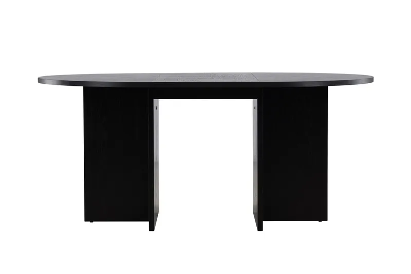 Strada Rektangulært Spisebord 120 cm med Tre- og Valnøttutseende - Svart - Møbler - Bord - Spisebord & kjøkkenbord