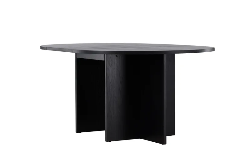 Strada Rektangulært Spisebord 120 cm med Tre- og Valnøttutseende - Svart - Møbler - Bord - Spisebord & kjøkkenbord