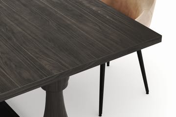 Suzon Spisegruppe 200x100cm med 4 Alsarp Spisestoler - Brun - Møbler - Bord - Spisegruppe