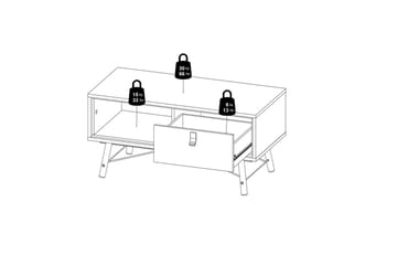 Tadami Sofabord 102 cm - Natur - Møbler - Bord - Sofabord & salongbord