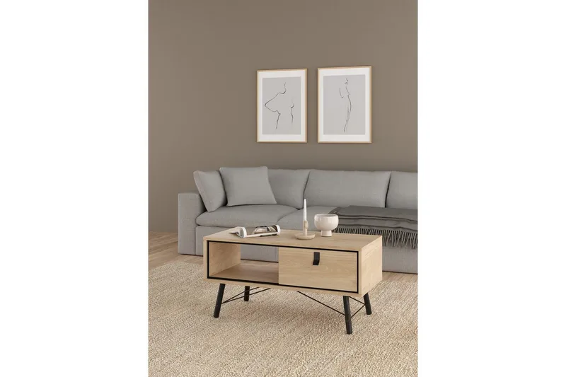 Tadami Sofabord 102 cm - Natur - Møbler - Bord - Sofabord & salongbord