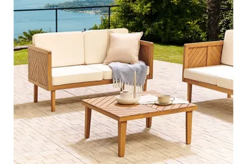 Taviano Sofabord 70x70 cm Kvadratisk - Lysebrun - Møbler - Bord - Sofabord & salongbord