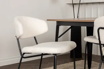 Tempe Matgruppe 140 cm Rektangulær med 4 Chico stoler - Valnød - Møbler - Bord - Spisegruppe