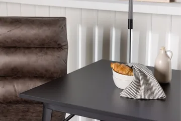 Tempe Matgruppe 80 cm Rektangulær med 2 Zizo stoler - Sort - Møbler - Bord - Spisegruppe