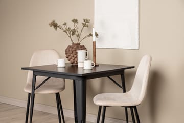 Tempe Matgruppe 80 cm Rektangulær med 2 Polar stoler - Beige - Møbler - Bord - Spisegruppe