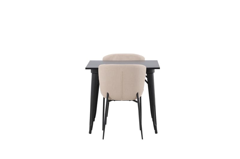 Tempe spisebord 80 cm med 2 Modesto spisestoler