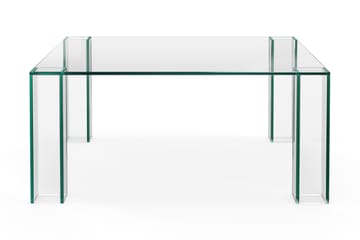 Tetsuya Kvadratisk Salongbord 90x90x30 cm i Glass - Gjennomsiktig - Møbler - Bord - Sofabord & salongbord