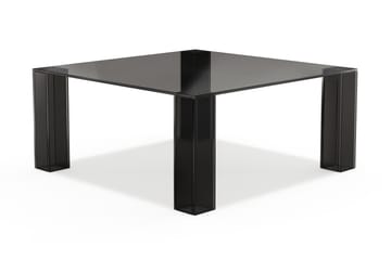 Tetsuya Kvadratisk Salongbord 90x90x30 cm i Glass - Svart - Møbler - Bord - Sofabord & salongbord