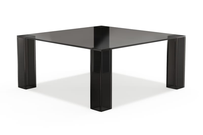 Tetsuya Kvadratisk Salongbord 90x90x30 cm i Glass - Svart - Møbler - Bord - Sofabord & salongbord