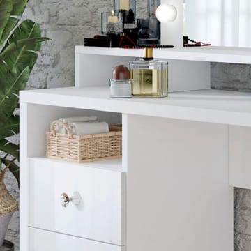 Toalettbord med speil Diva med 3 Skuffer - Møbler - Bord - Sminkebord & toalettbord