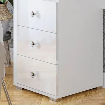 Toalettbord med speil Diva med 3 Skuffer - Møbler - Bord - Sminkebord & toalettbord