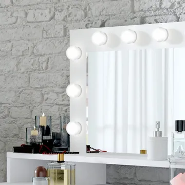 Toalettbord med speil Diva med 3 Skuffer - Møbler - Bord - Sminkebord & toalettbord