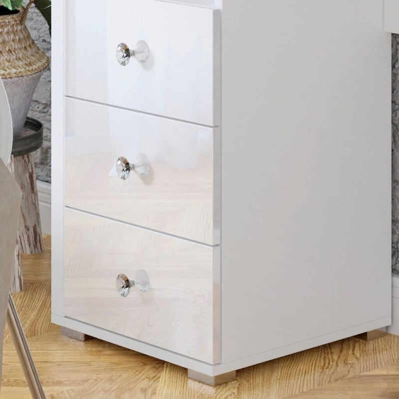 Toalettbord med speil Diva med 3 Skuffer - Møbler - Bord - Sminkebord & toalettbord