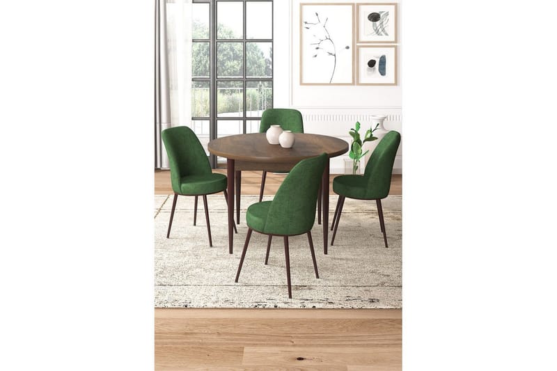 Tor Spisegruppe 4-seter - Brun/Beige - Møbler - Bord - Spisegruppe