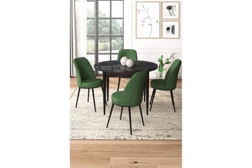 Tor Spisegruppe 4-seter - Svart/Beige - Møbler - Bord - Spisegruppe