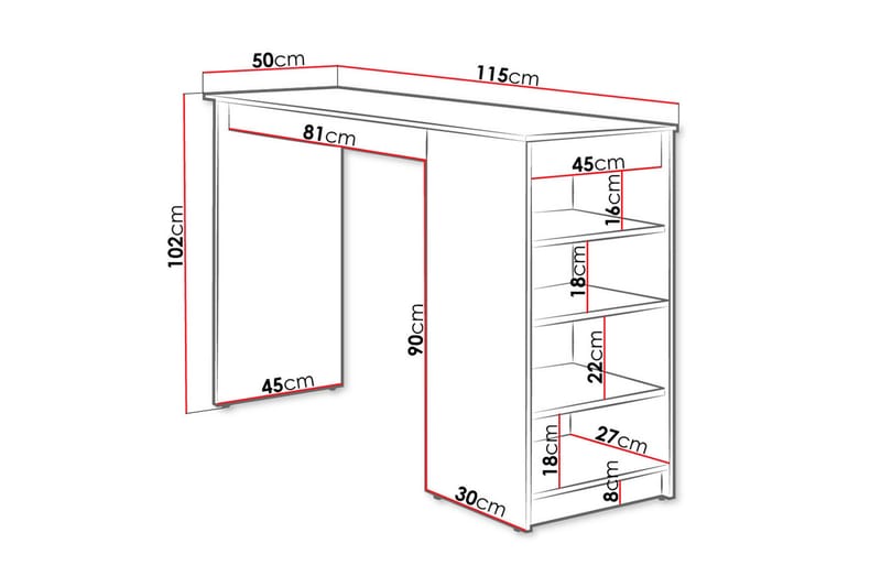 Torvik Barbord 50x115 cm - Beige - Møbler - Bord - Barbord & ståbord