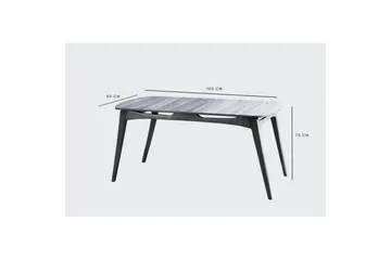 Touch Spisegruppe 160 cm Rektangulær - Natur - Møbler - Bord - Spisegruppe