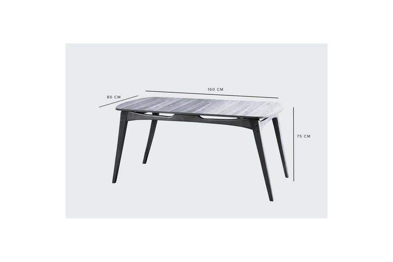 Touch Spisegruppe 160 cm Rektangulær - Natur - Møbler - Bord - Spisegruppe