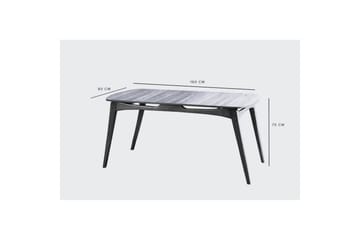 Touch Spisegruppe 160 cm Rektangulær - Natur - Møbler - Bord - Spisegruppe