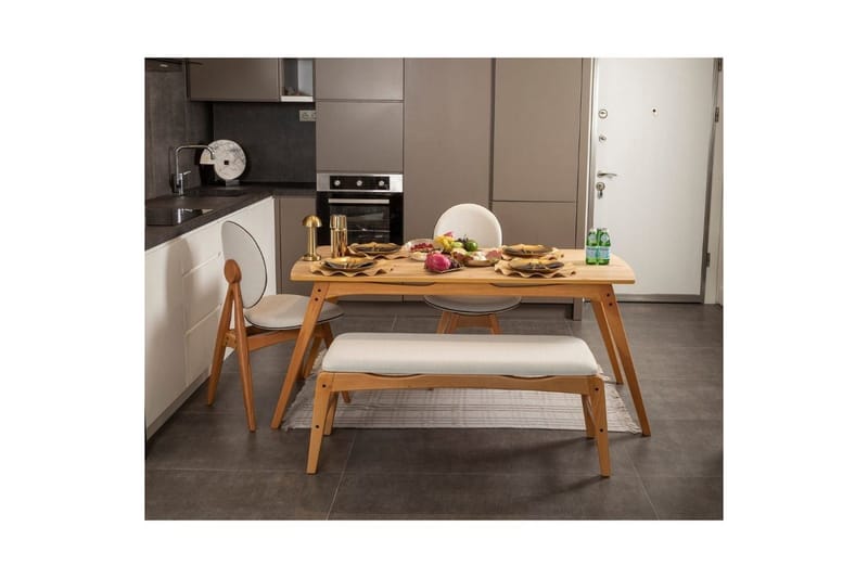Touch Spisegruppe 160 cm Rektangulær - Natur - Møbler - Bord - Spisegruppe