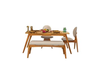 Touch Spisegruppe 160 cm Rektangulær - Natur - Møbler - Bord - Spisegruppe