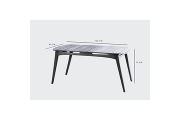 Touch Spisegruppe 160 cm Rektangulær - Natur - Møbler - Bord - Spisegruppe