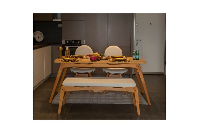 Touch Spisegruppe 160 cm Rektangulær - Natur - Møbler - Bord - Spisegruppe