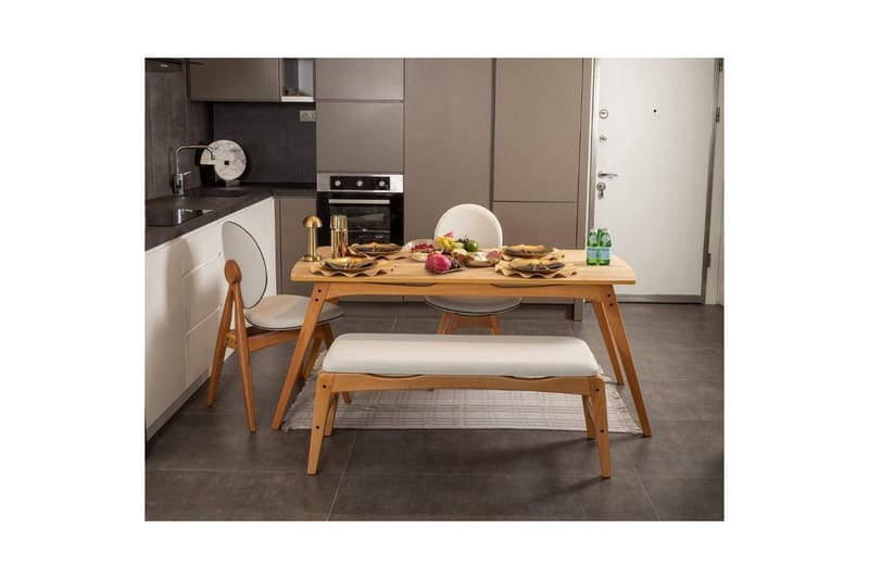Touch Spisegruppe 160 cm Rektangulær - Natur - Møbler - Bord - Spisegruppe