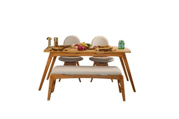 Touch Spisegruppe 160 cm Rektangulær - Natur - Møbler - Bord - Spisegruppe