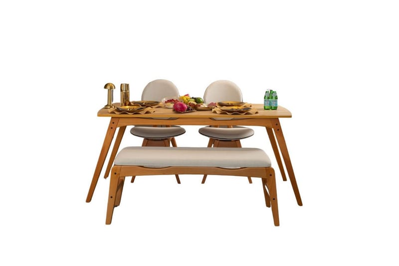 Touch Spisegruppe 160 cm Rektangulær - Natur - Møbler - Bord - Spisegruppe