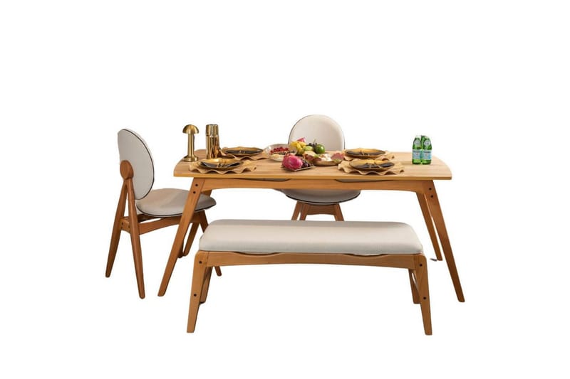 Touch Spisegruppe 160 cm Rektangulær - Natur - Møbler - Bord - Spisegruppe