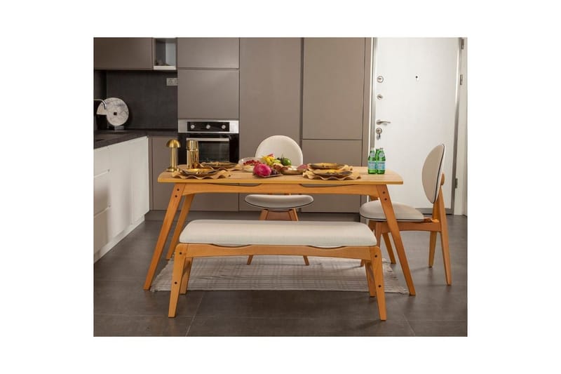Touch Spisegruppe 160 cm Rektangulær - Natur - Møbler - Bord - Spisegruppe