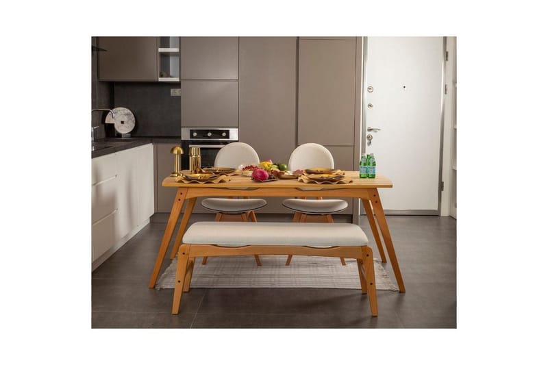 Touch Spisegruppe 160 cm Rektangulær - Natur - Møbler - Bord - Spisegruppe