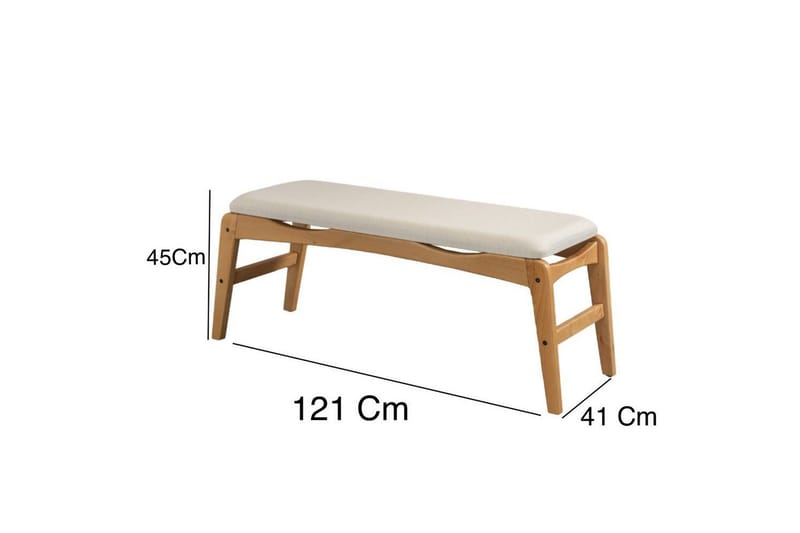 Touch Spisegruppe 160 cm Rektangulær - Natur - Møbler - Bord - Spisegruppe