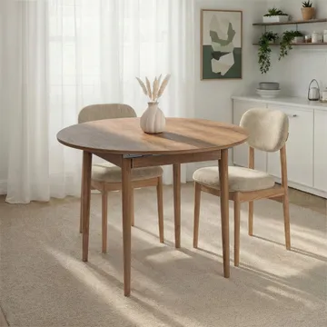 Tralven spisebord 131 cm rundt - Kaukasisk Eik - Møbler - Bord - Spisebord & kjøkkenbord