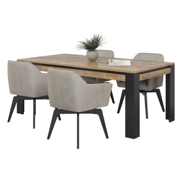 Tudor Rektangulært Spisebord 195 cm i Tre - Svart|Brun - Møbler - Bord - Spisebord & kjøkkenbord