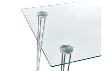 Tullne Spisebord 70x120 cm - Transparent/Sølv - Møbler - Bord - Spisebord & kjøkkenbord